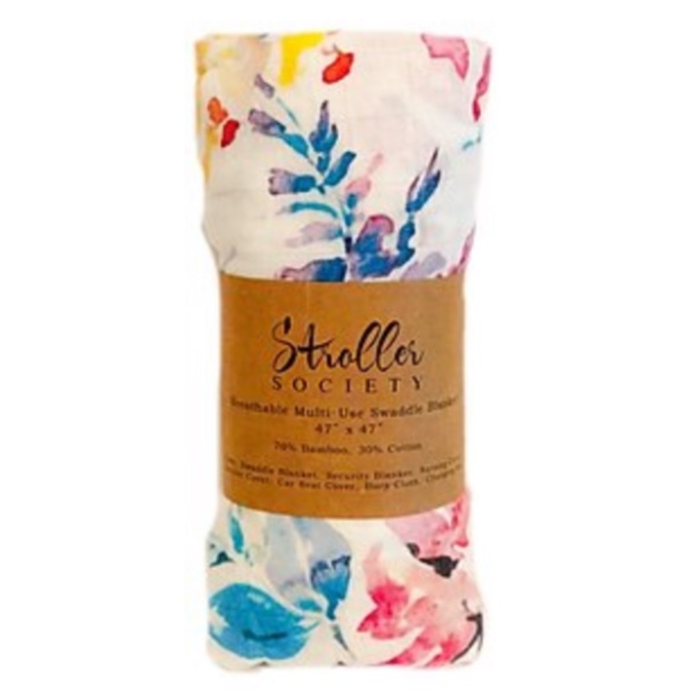 NWT Floral Swaddle, by Stroller Society.
